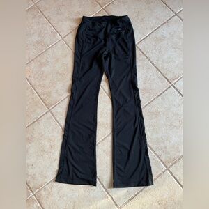 y2k new black flare legging by danskin,high waist poly spandex blend -small/p